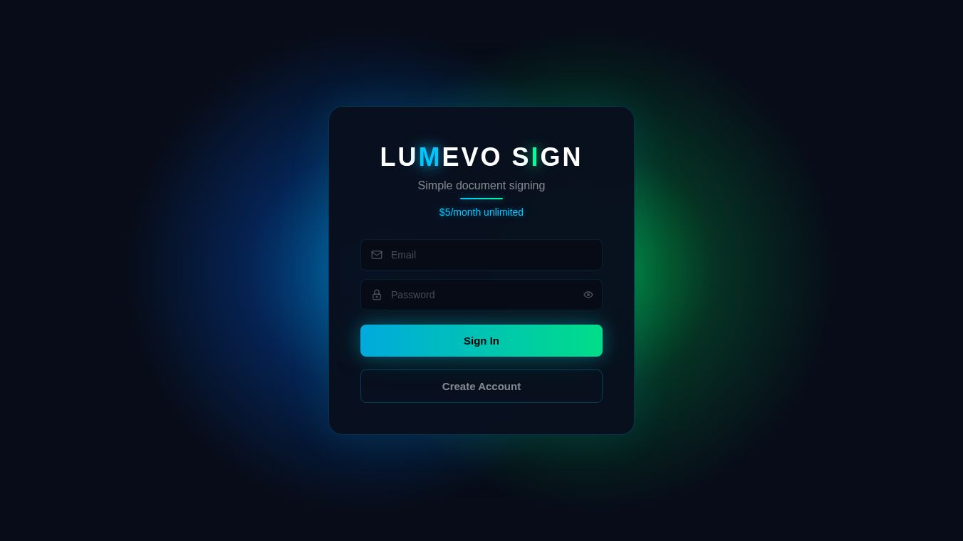 Lumevo Sign