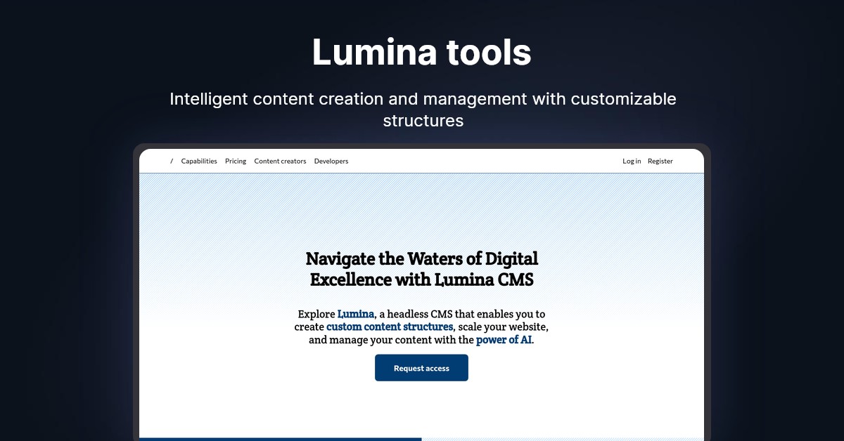 Lumina tools