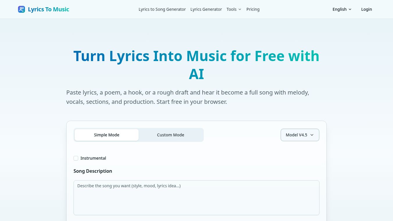 Lyrics To Music