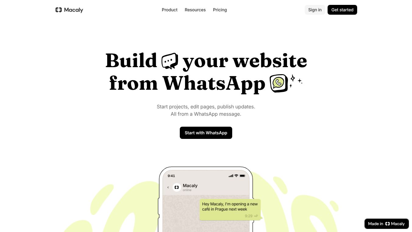 Macaly for WhatsApp