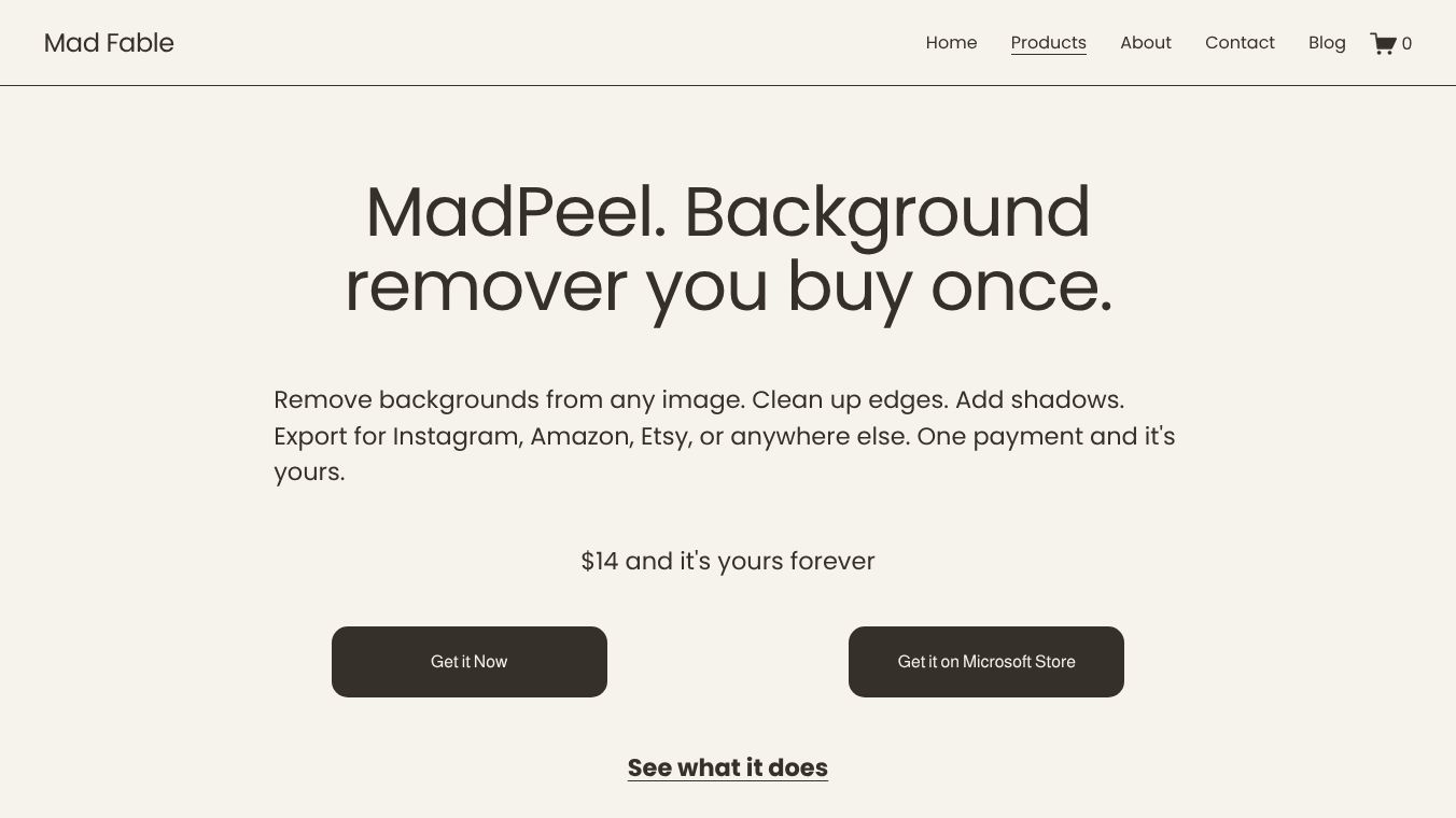 MadPeel - AI Background Remover