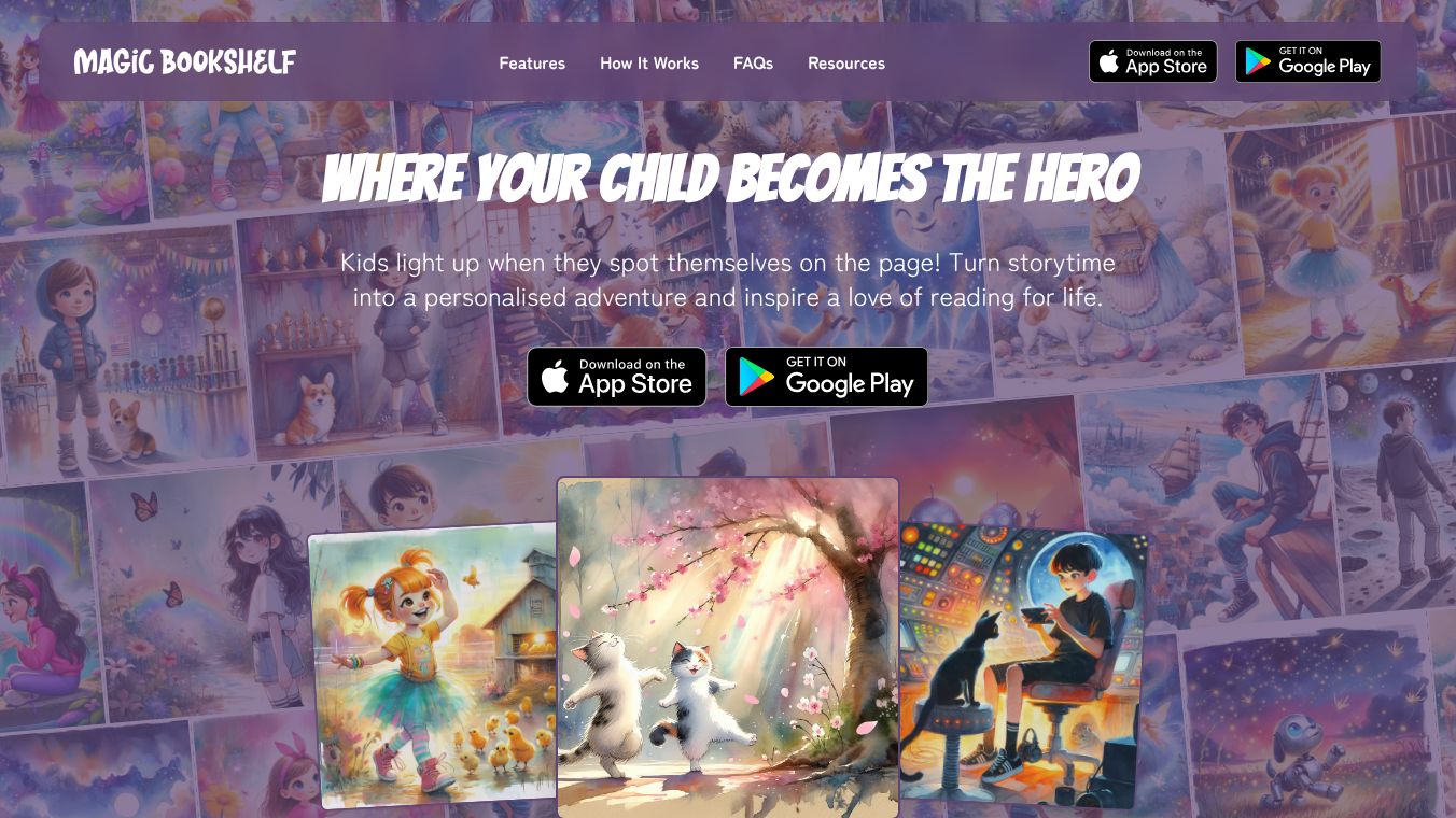 Magic Bookshelf - AI kids stories