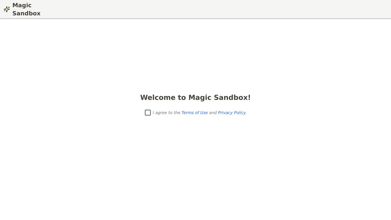 Magic Sandbox