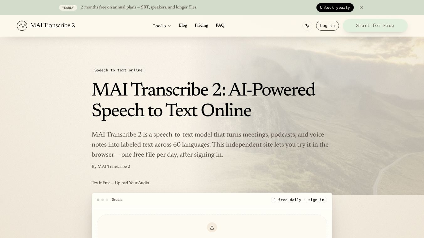 MAI Transcribe 2