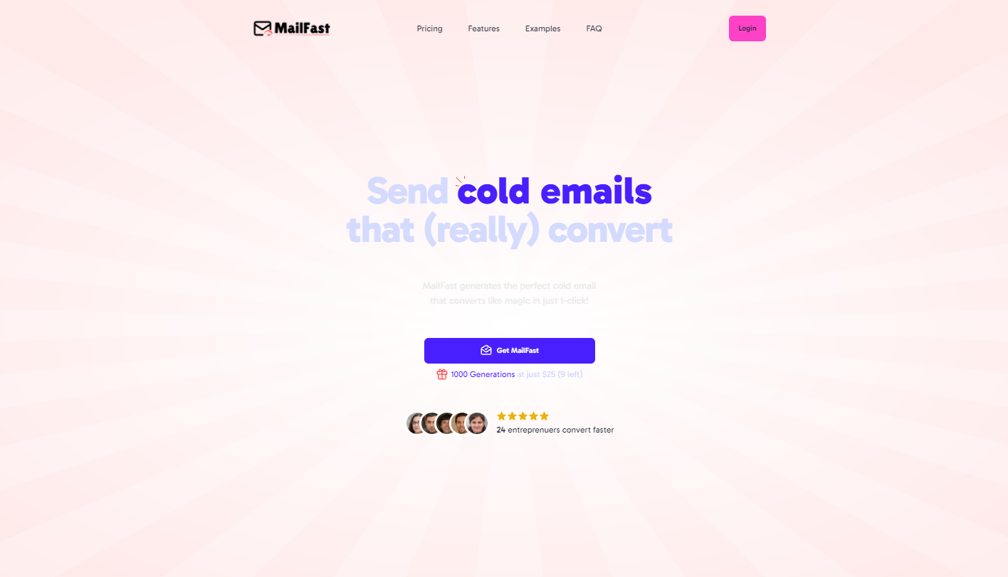 MailFast AI Cold Email Generator