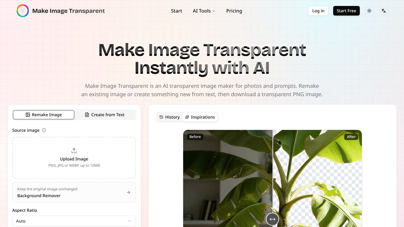 Make Image Transparent