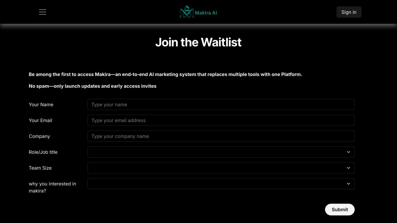 Makira AI- Marketing Intelligence system