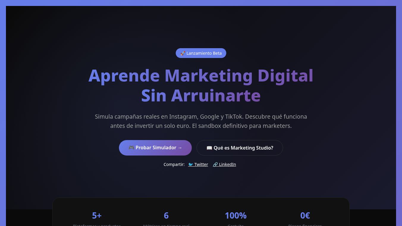 Marketing Simulator