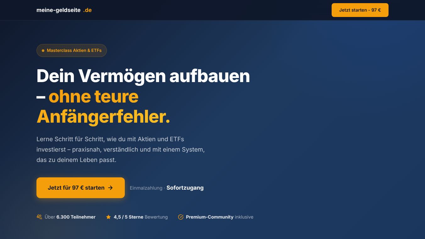 Masterclass Aktien & ETFs