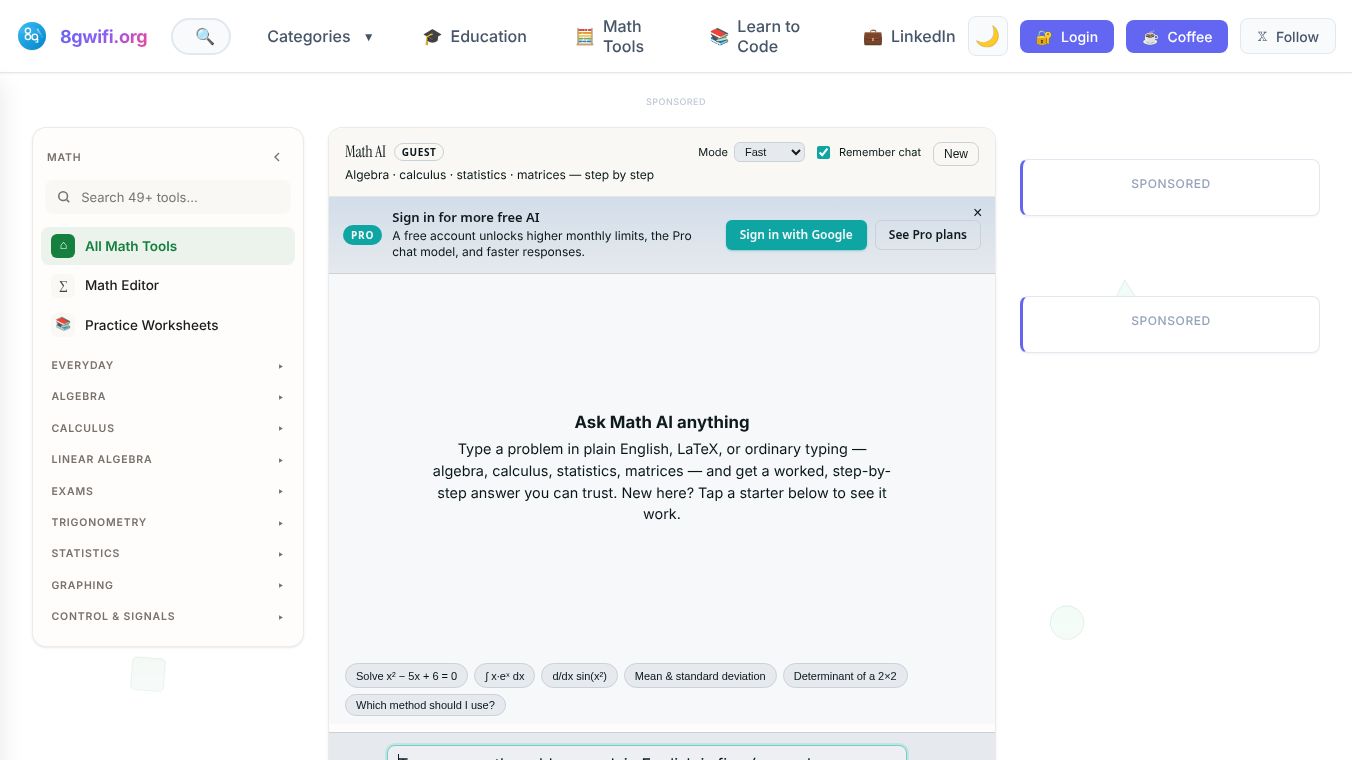 Math AI — Step-by-Step Solver