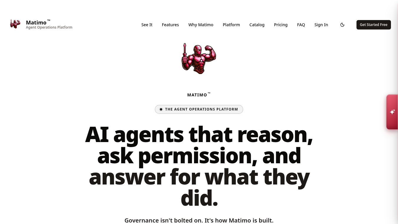 Matimo™ Workbench, Studio & Governance