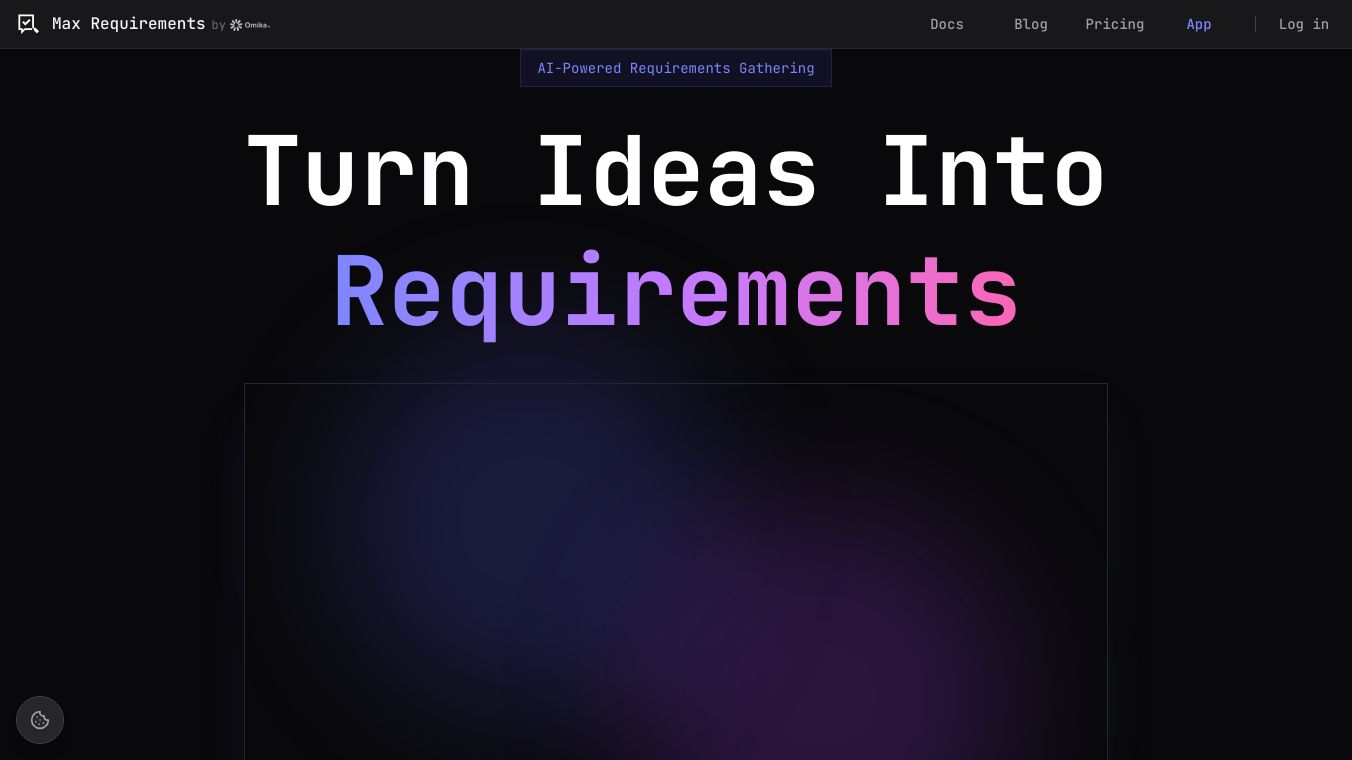 Max Requirements - by omika.ai