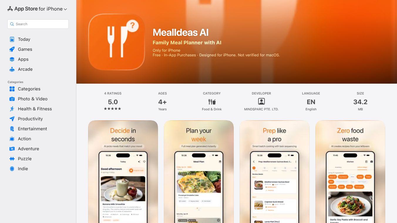 MealIdeas AI