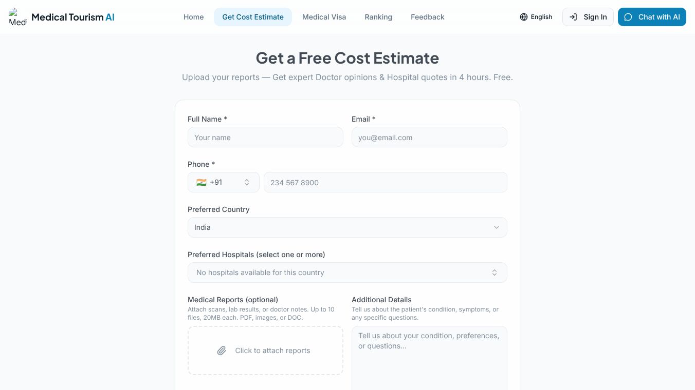 Medical Tourism AI