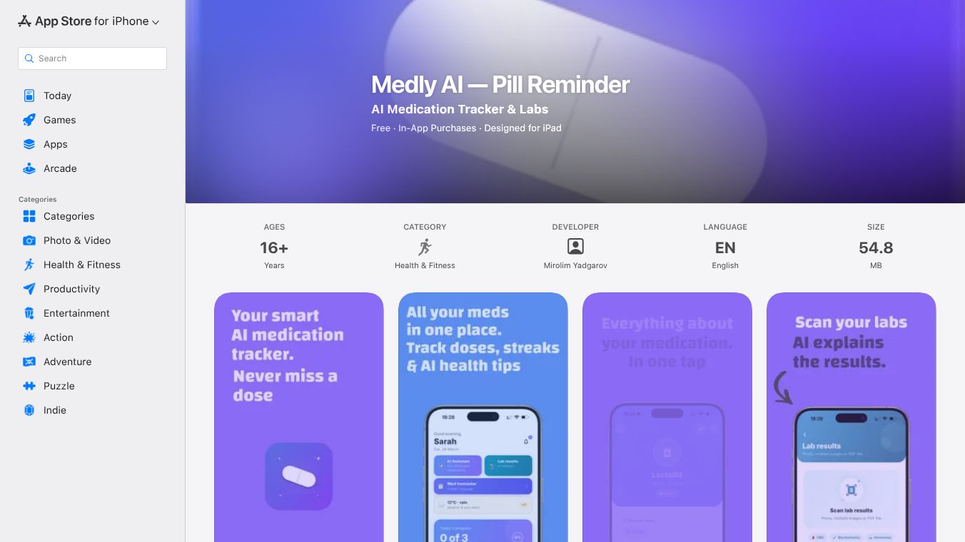 Medly AI -- Pill Reminder