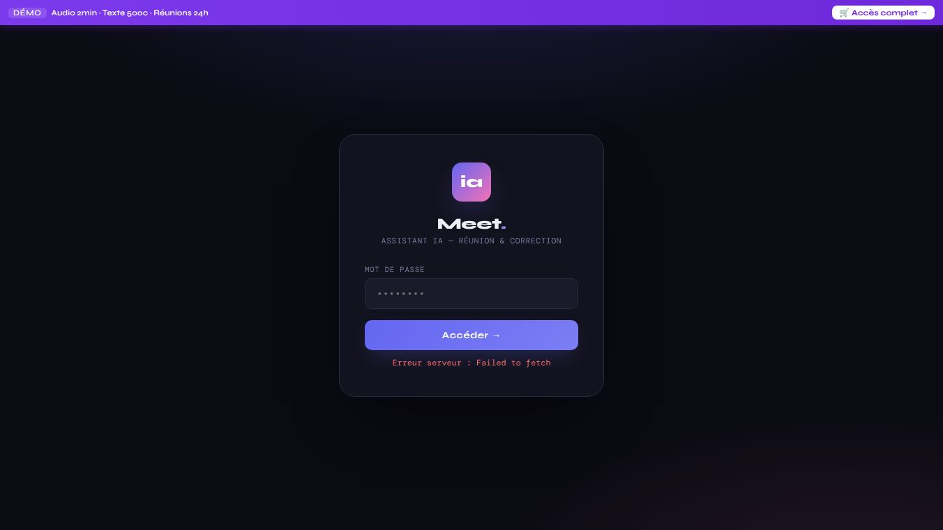 Meet — iaxion · IA Assitant for meeting