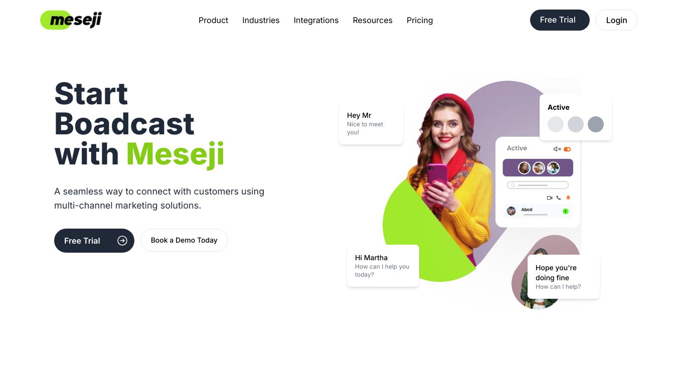 Meseji: WhatsApp API, SMS, Email, Voice