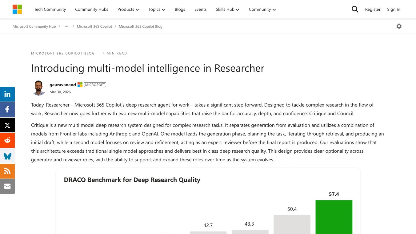 Microsoft Critique & Council