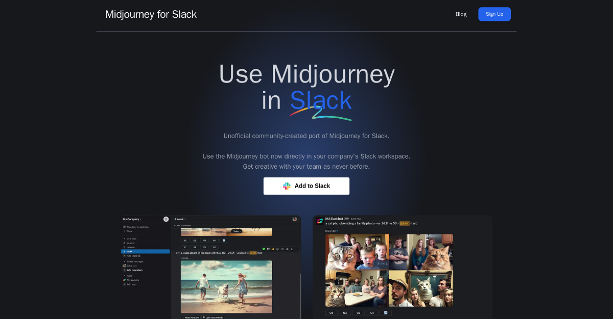 Midjourney for Slack