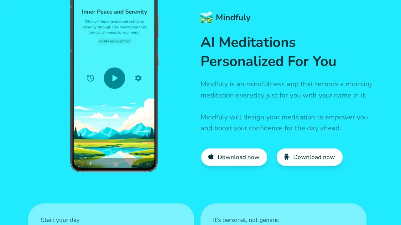 Mindfuly: Daily AI Meditations