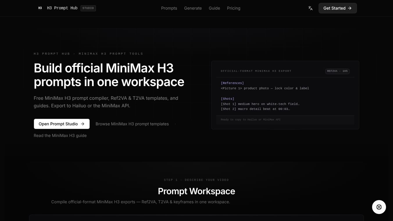 MiniMax H3 Prompt