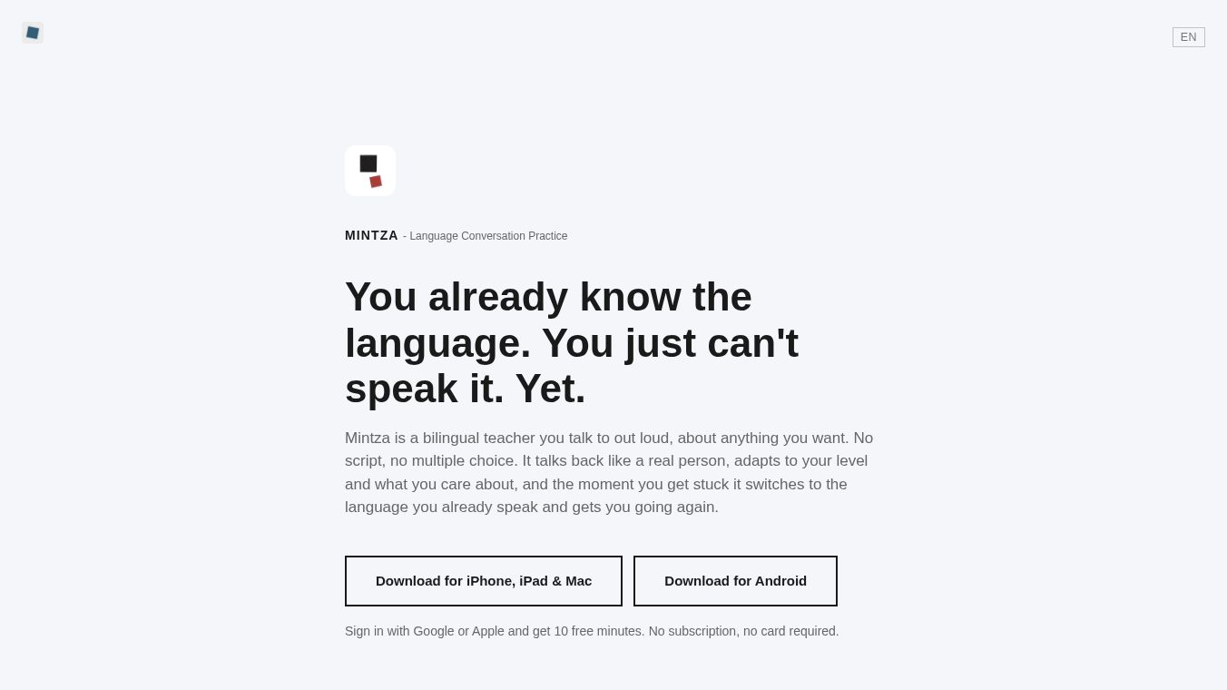 Mintza - Speak Languages