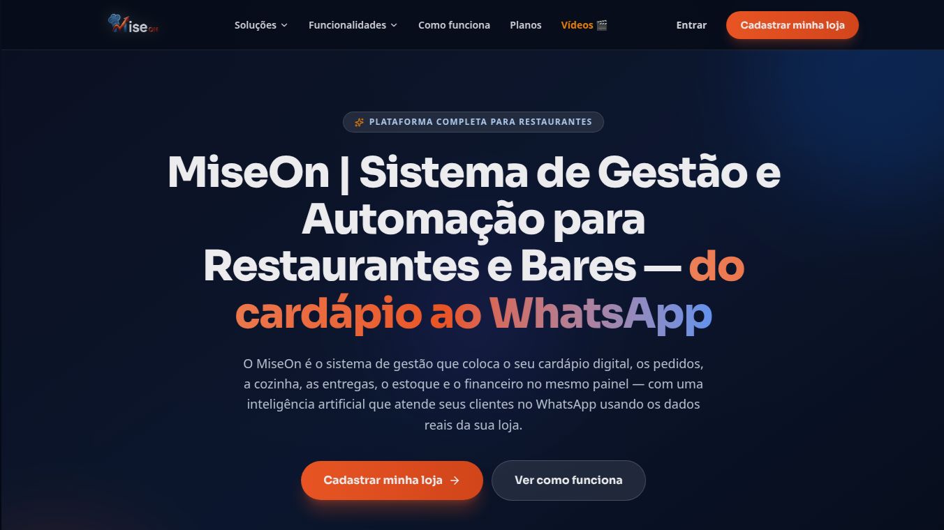 MiseOn Sistema Inteligente para Cozinhas