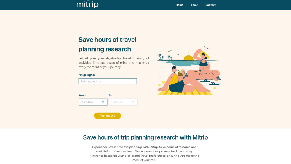 Mitrip | AI Trip Itinerary Planner