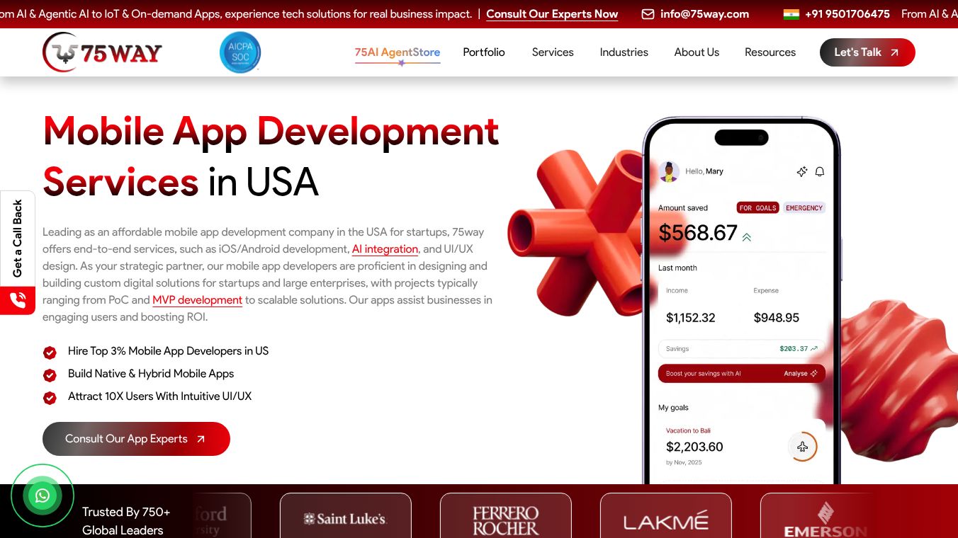 Mobile App Development Services in USA