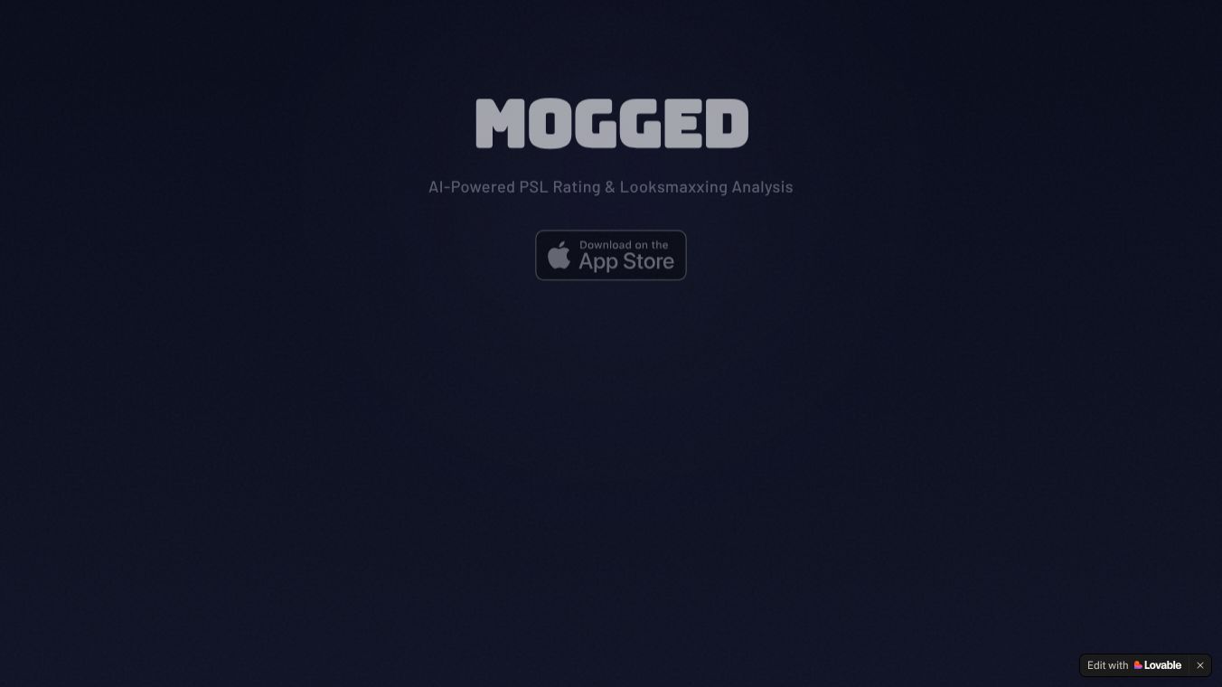 Mogged: AI Face Rating & Glow-Up Plan