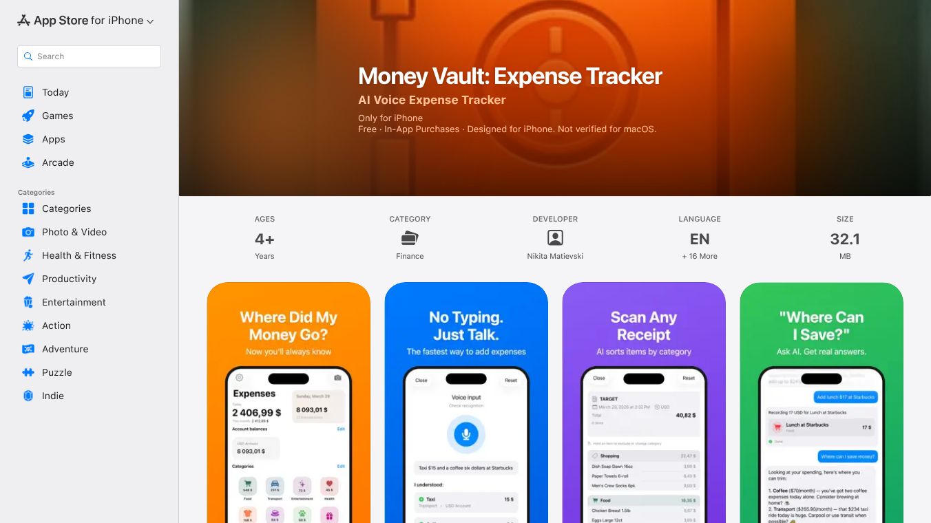 Money Vault: AI Expense Tracker