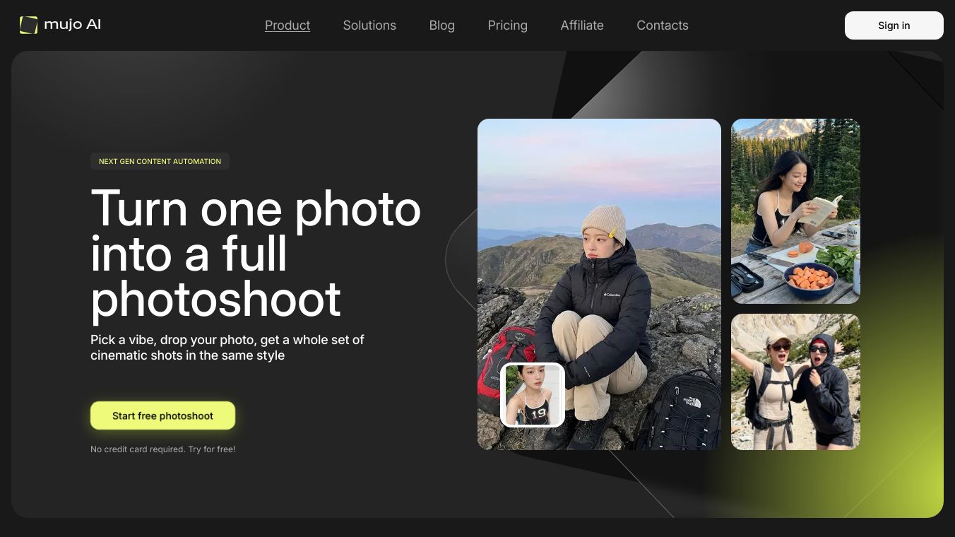 Mujo AI Photoshoot