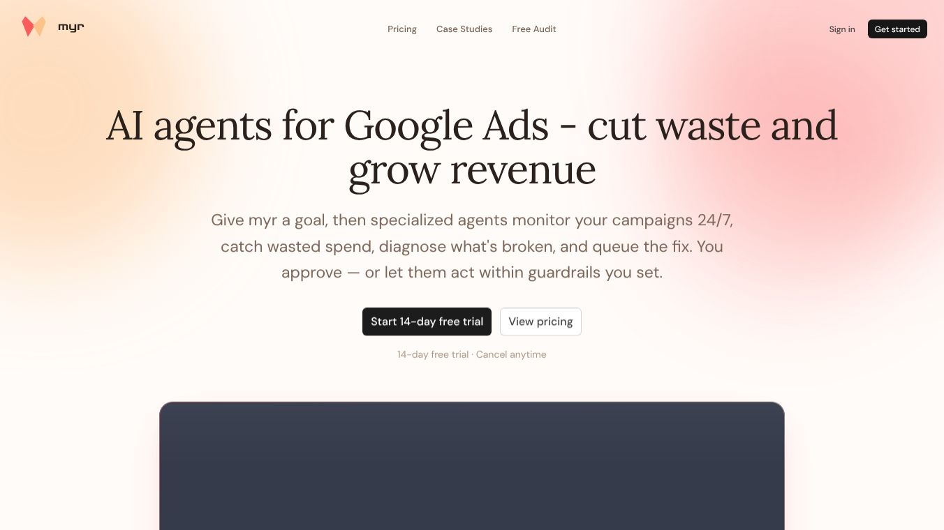 myr — AI agents for Google ads.