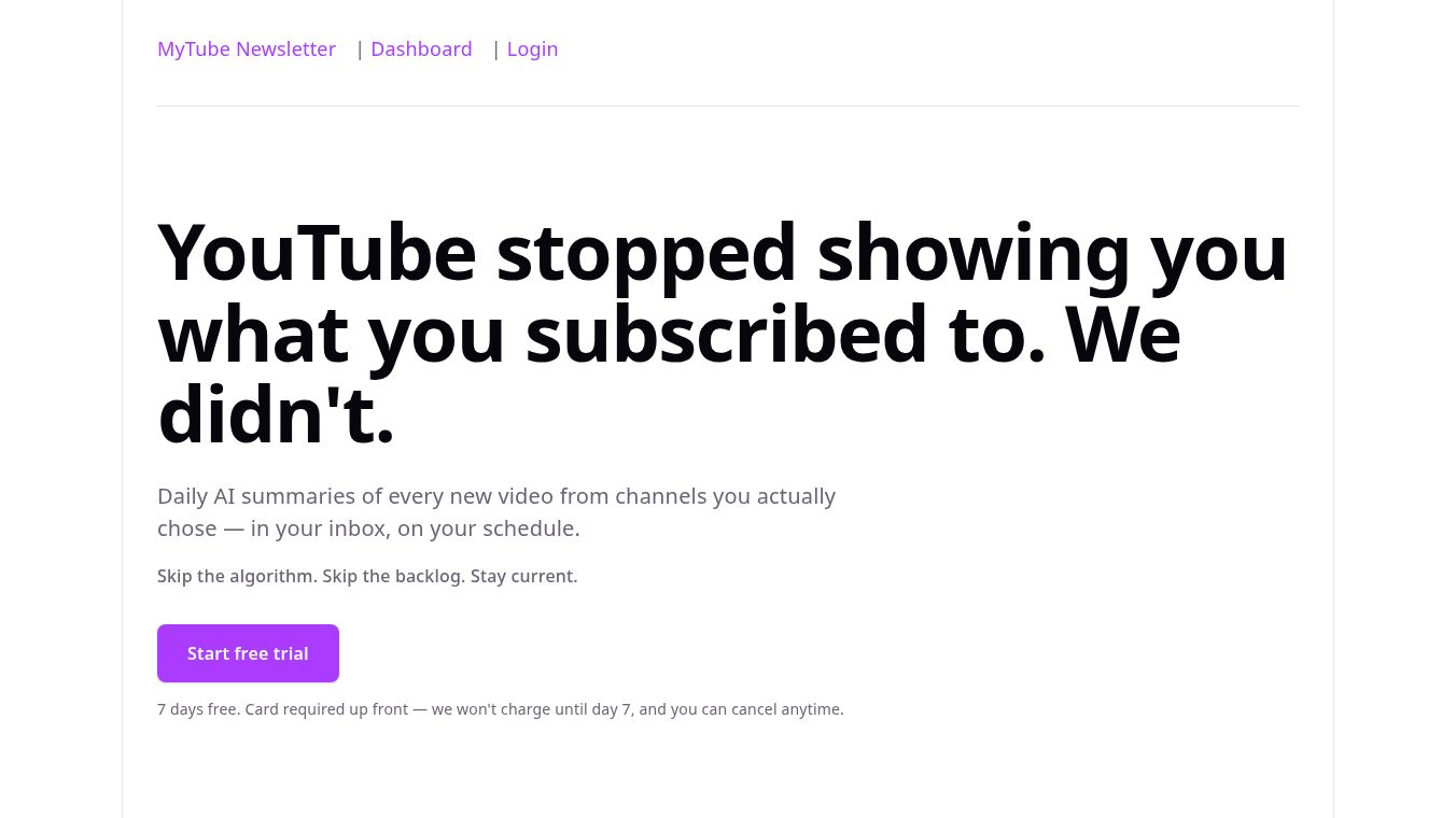 MyTube Newsletter