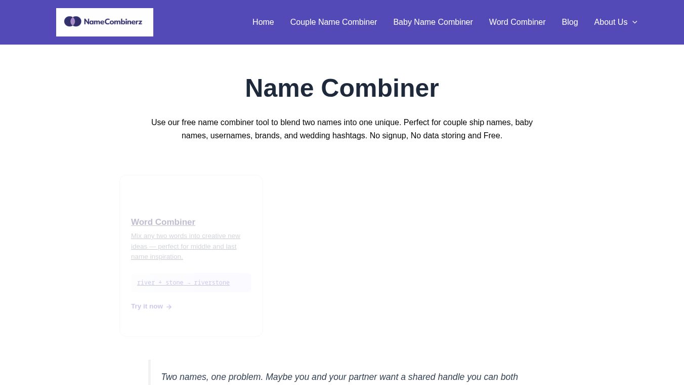 Name Combiner