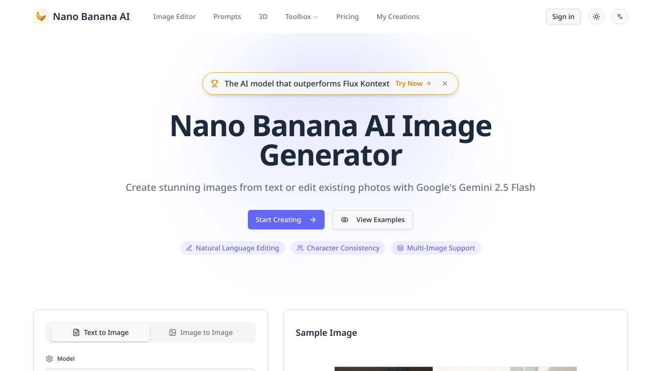 Nano Banana AI — AI Image Generator & Editor
