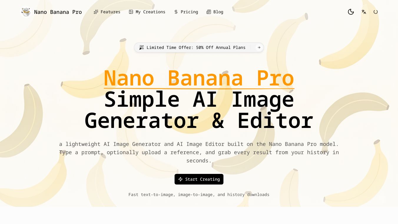 Nano Banana Pro - AI Image Generator & Editor