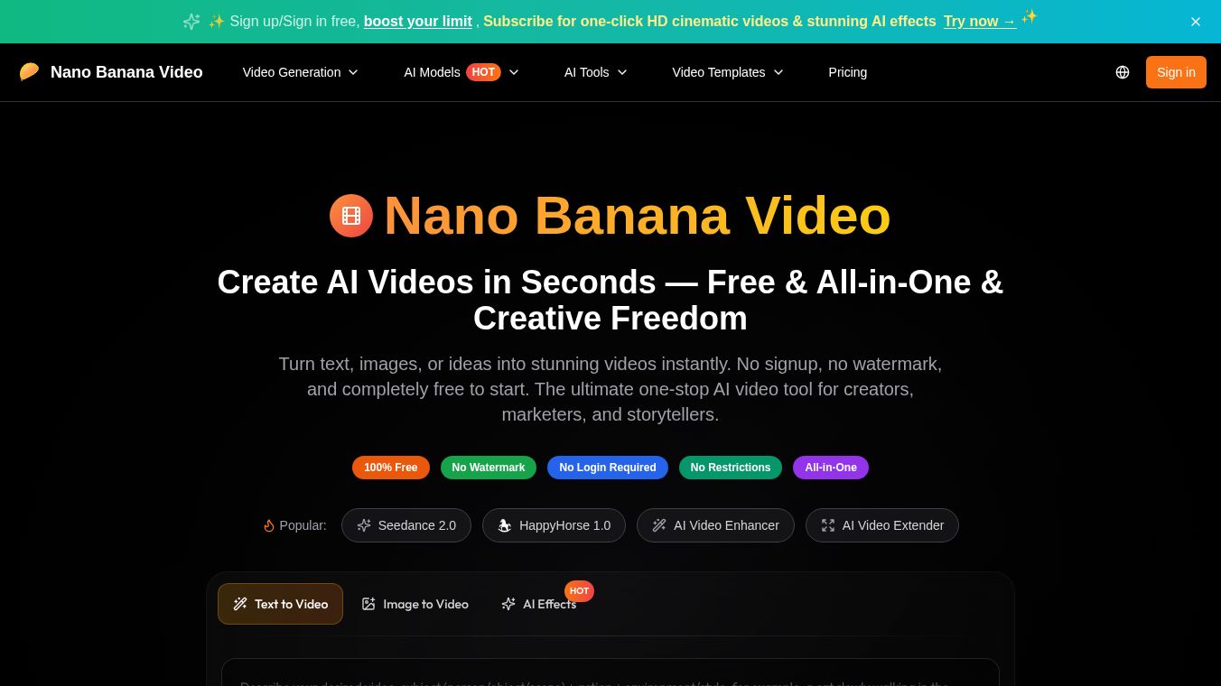 Nanobanana Video