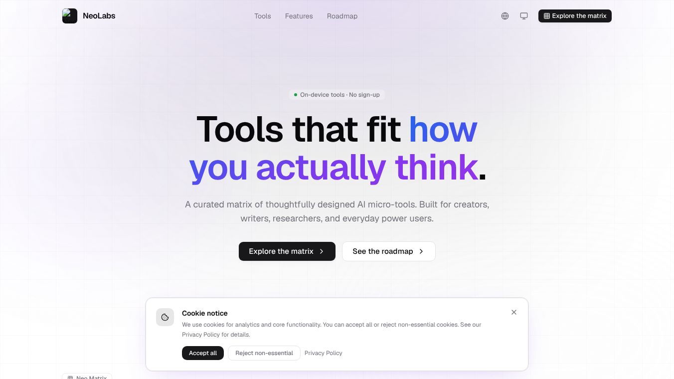neolabs.top - All-in-one local AI tools