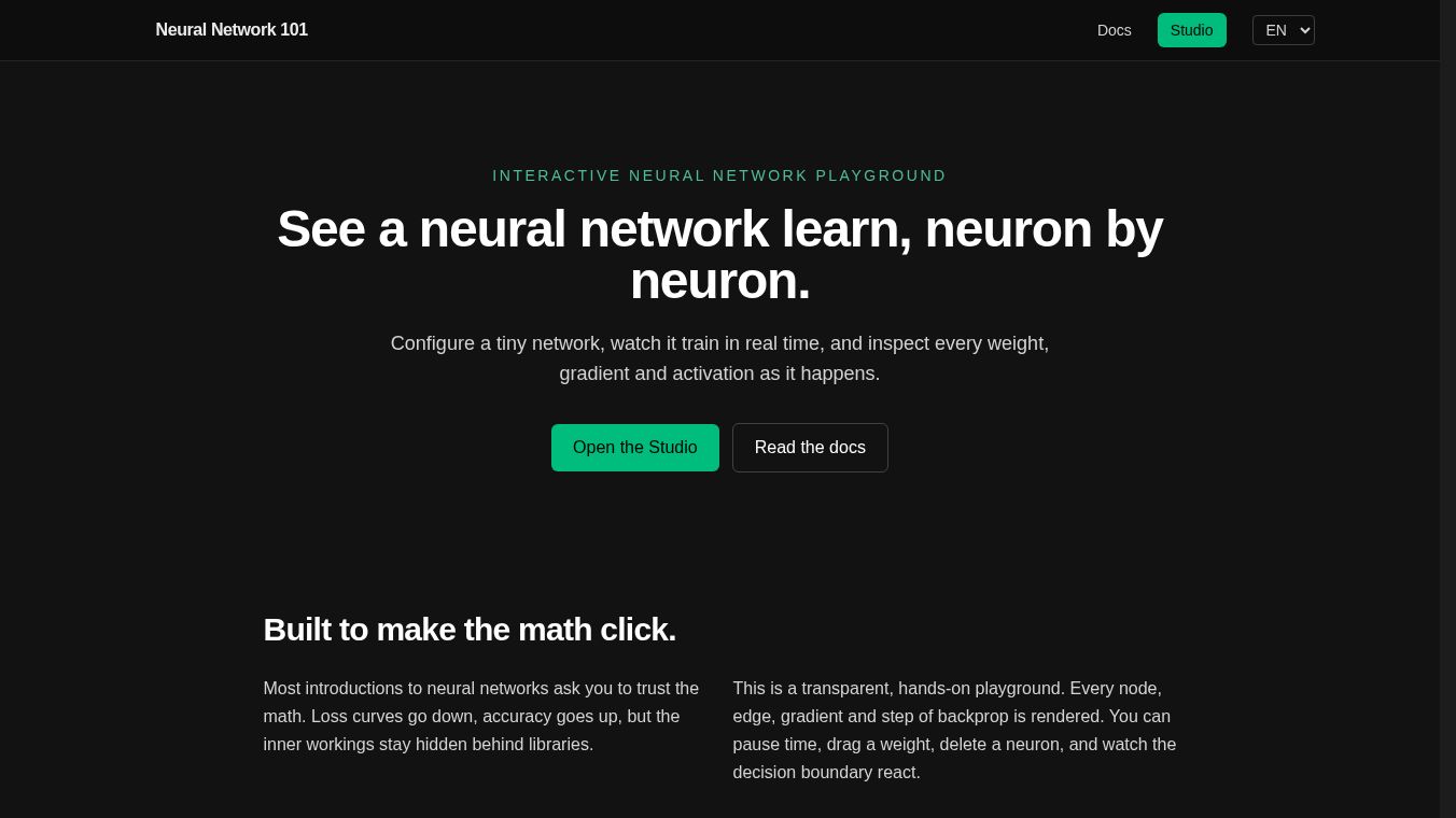 Neural Network 101