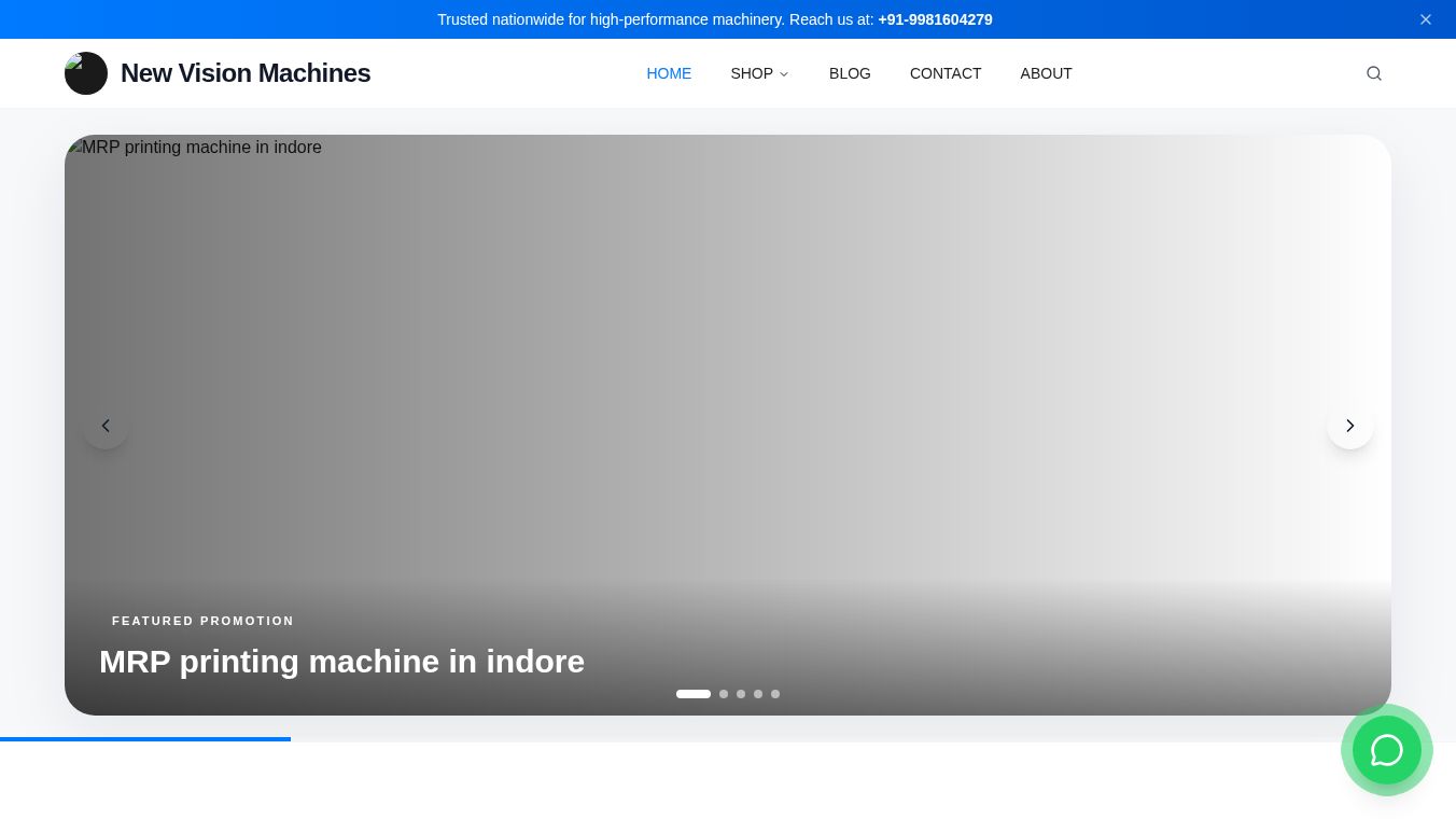 New Vision Machines