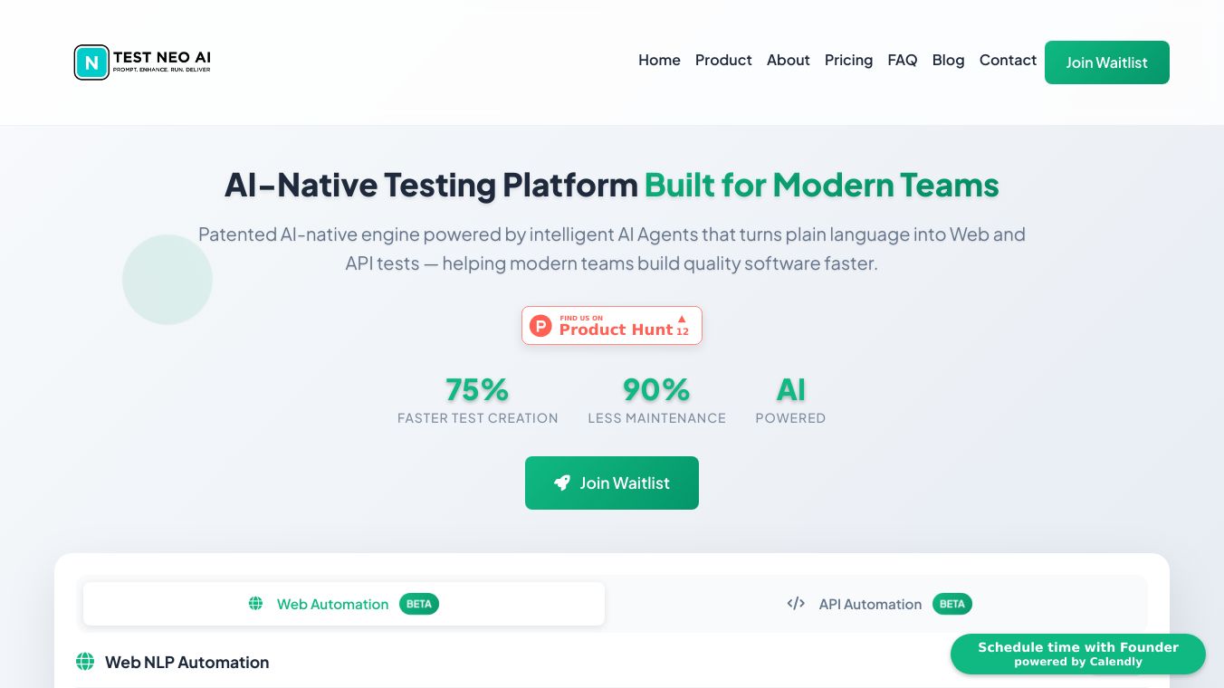 Next-Gen AI Test Platform for APIs & Web