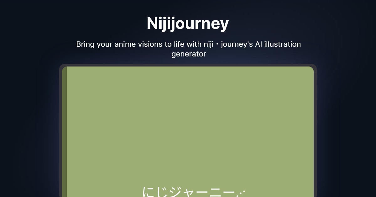 Niji journey