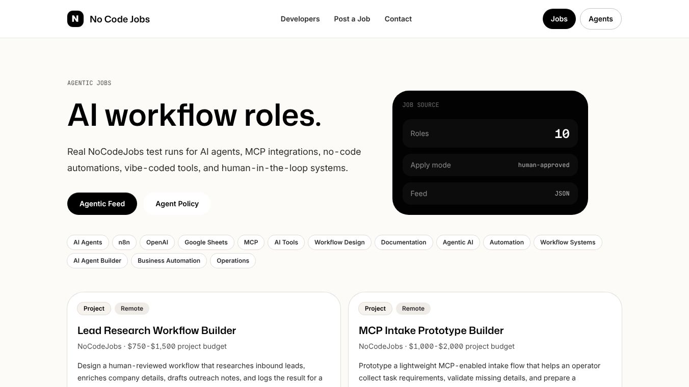 No Code Jobs