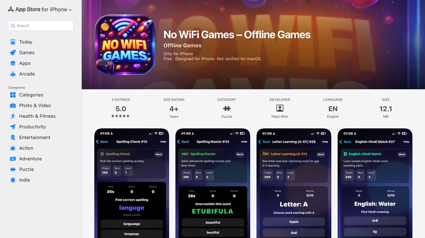 No WiFi Games – Offline Games