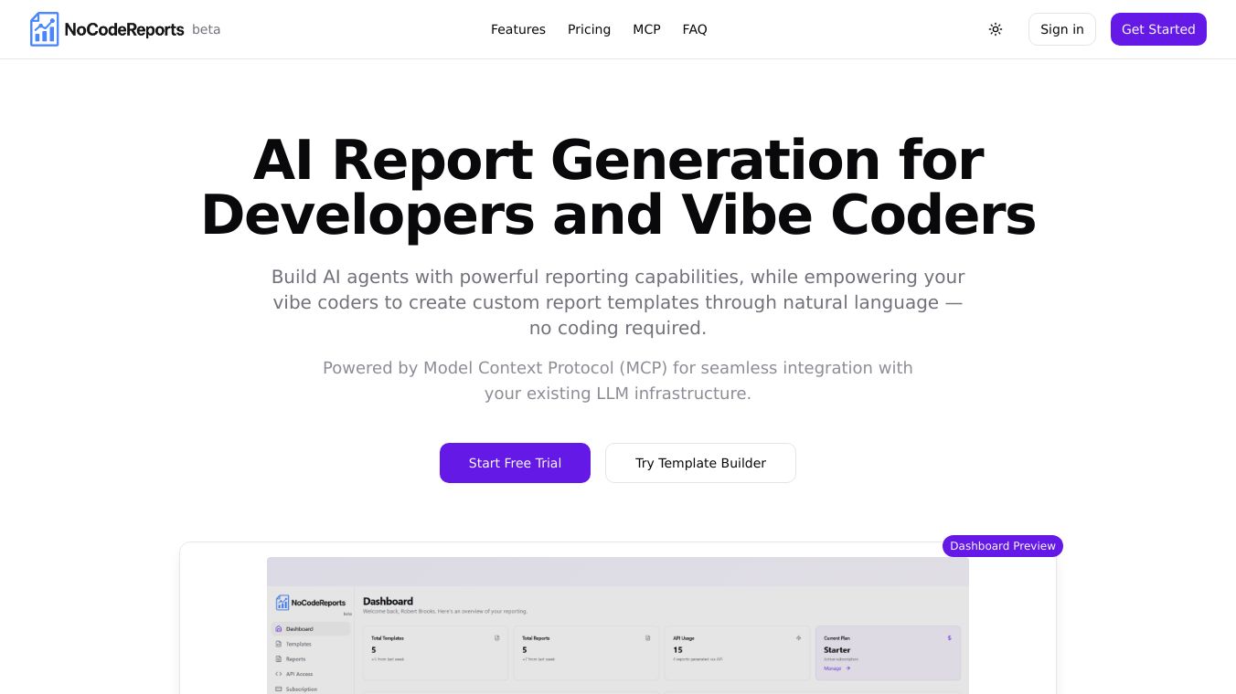 NoCodeReports