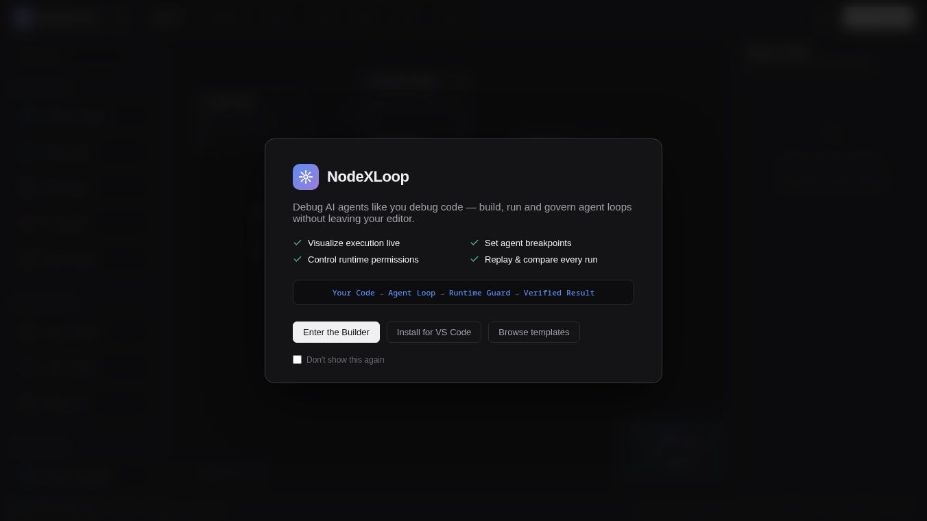 NodeXLoop — Agent Loop DevTools