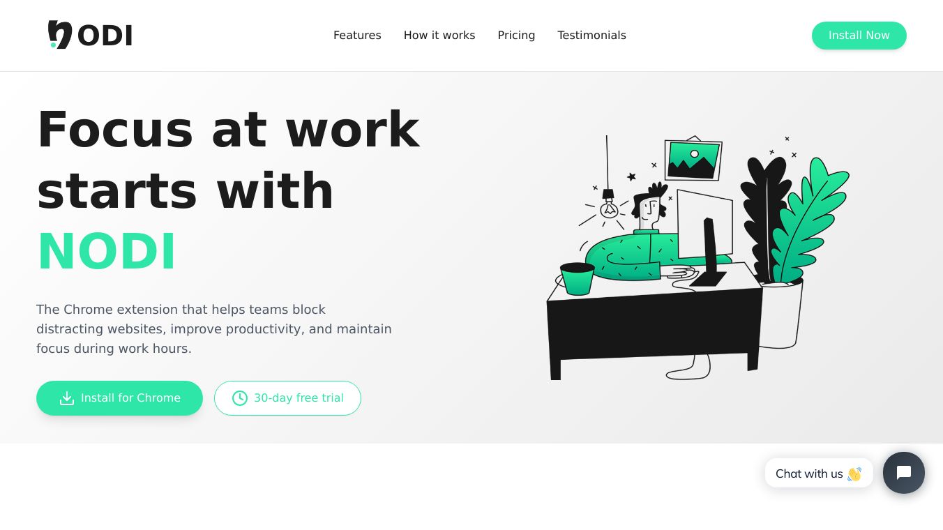 Nodi — block distractions for teams