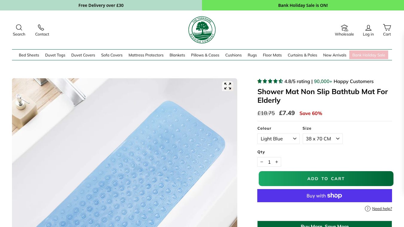 Non Slip Shower Bath Mat