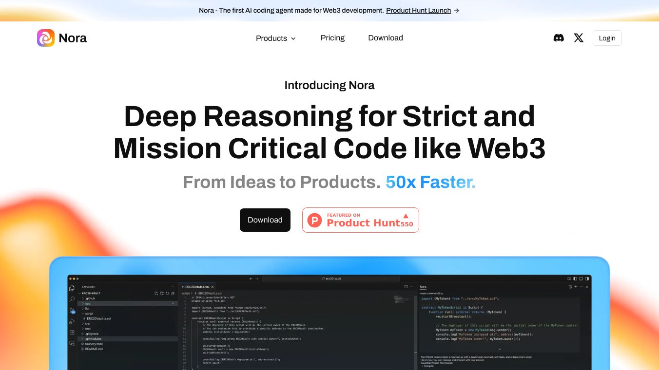 Nora - Not another copilot. Something deeper.